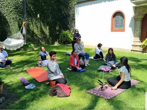 Curso de Meditación en Guadalajara 2017. Teaching a Meditation Course at Guadalajara 2017.