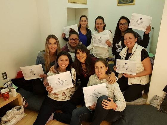 Impartiendo curso en CDMX 2017. Here teaching another Meditation course in 2017.