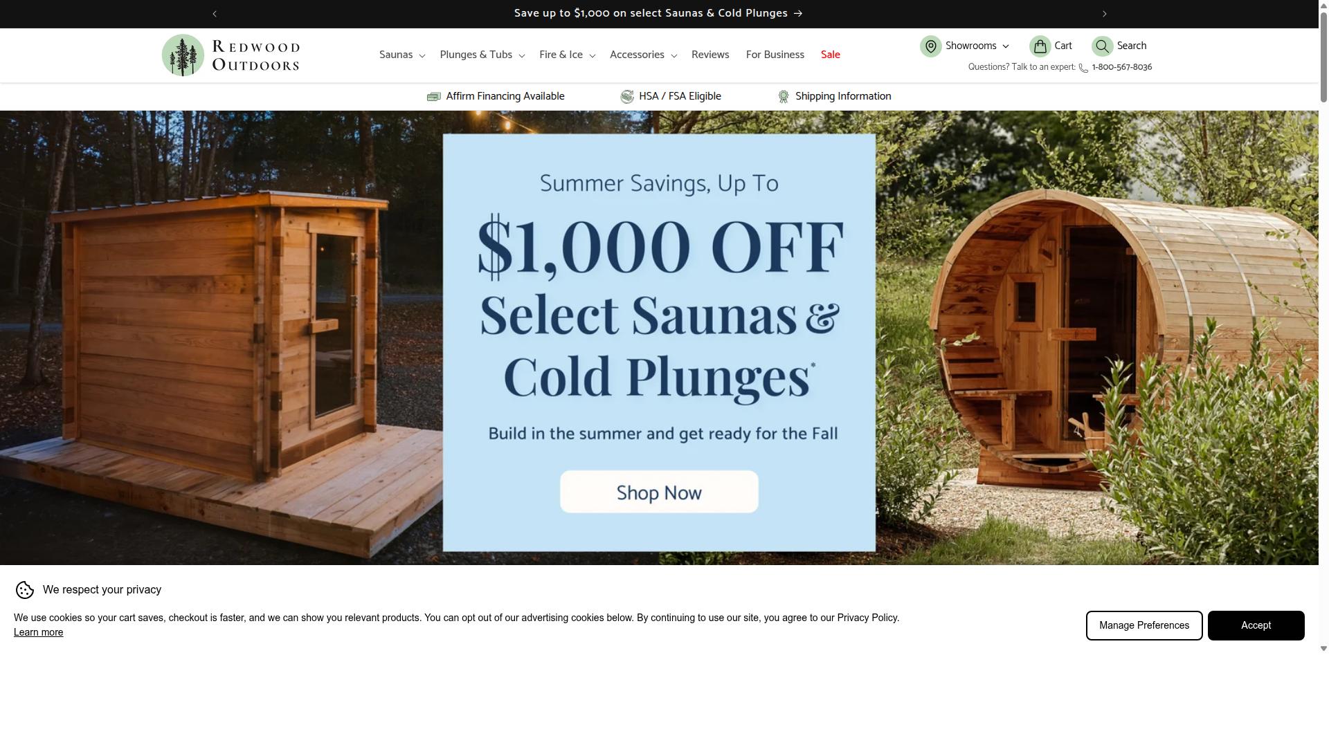 Redwood Outdoors website